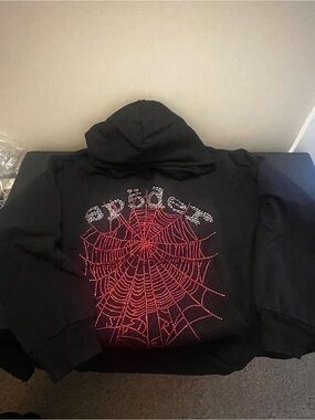 Sp5der Hoodie with Rhinestone